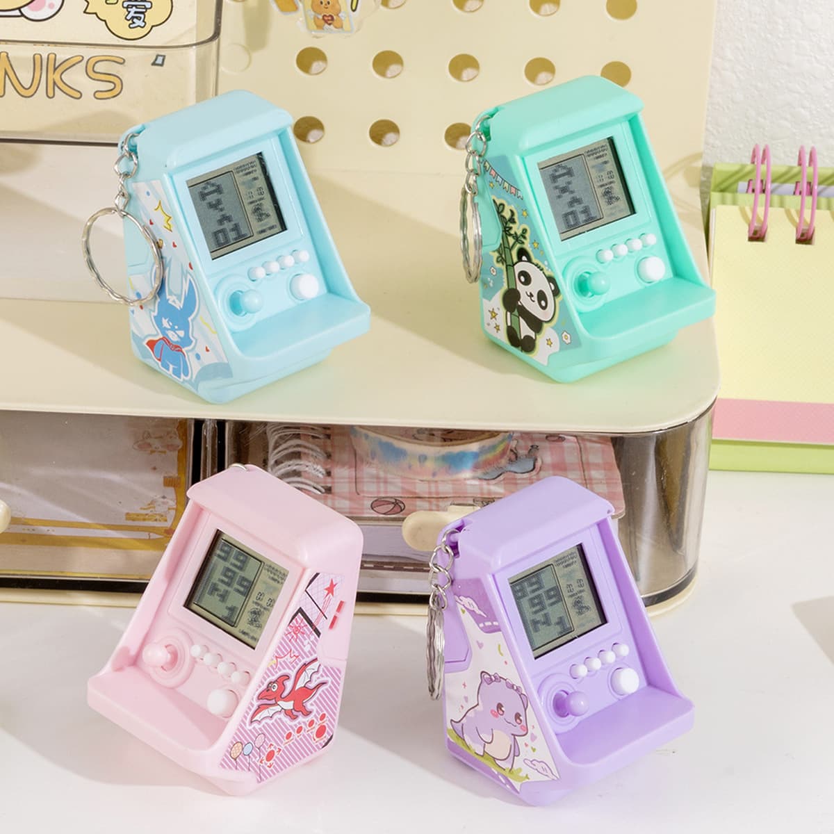 Портативная игровая консоль Tetris, цифровая игрушка 8090, классическая ретро-аркада, детский развивающий подарок для...