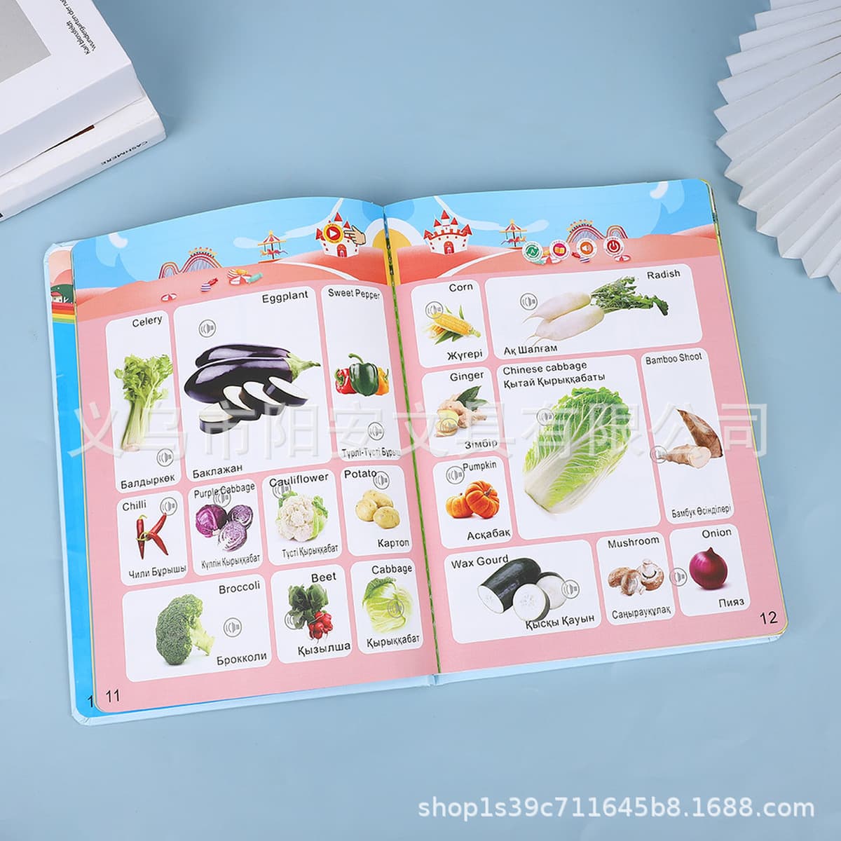 Книга для чтения на казахском языке, английская двуязычная детская образовательная электронная книга для раннего...