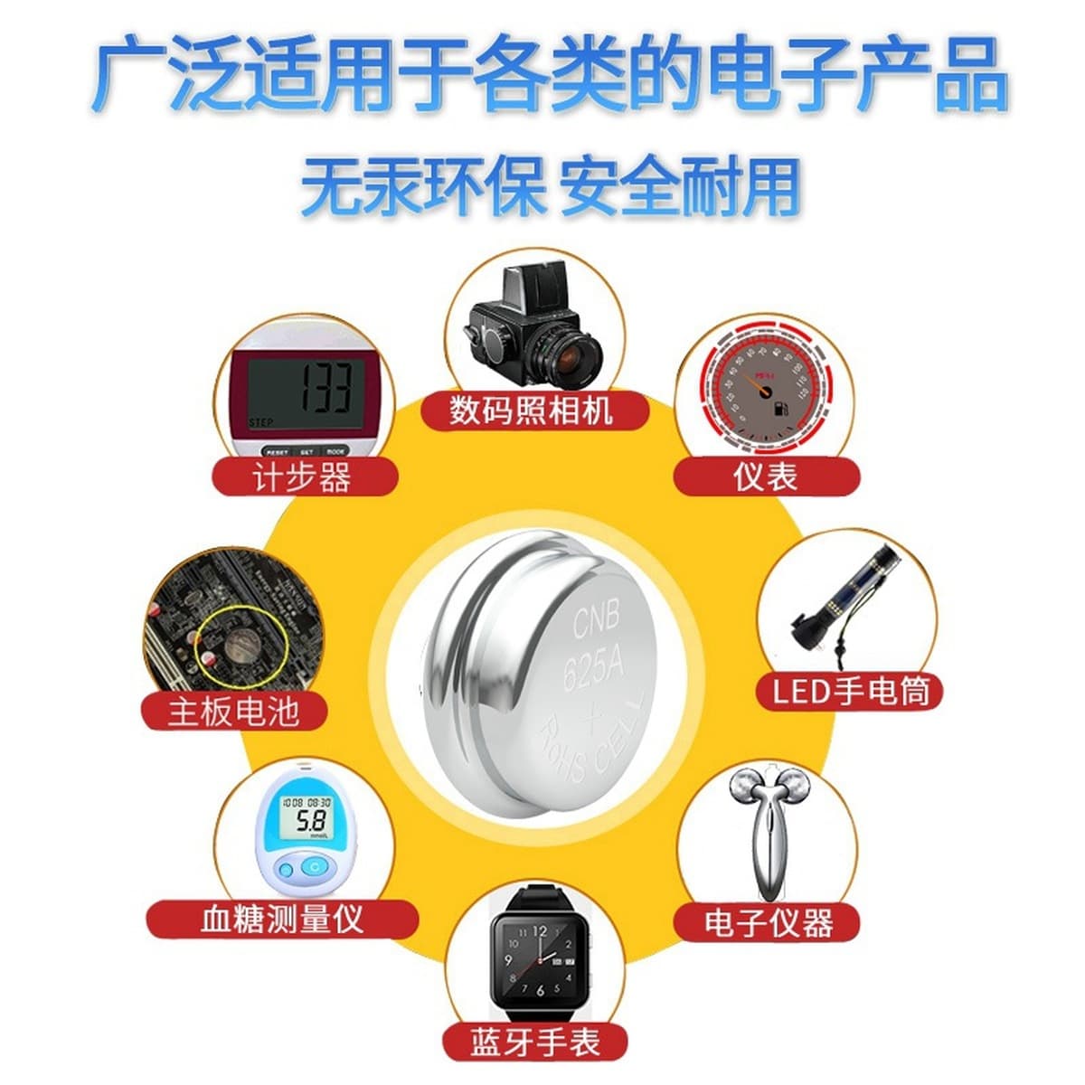 625A Щелочная кнопочная ячейка 1,5 В Оригинальные L1560F/EPX625/LR9 медицинские инструменты электронные часы