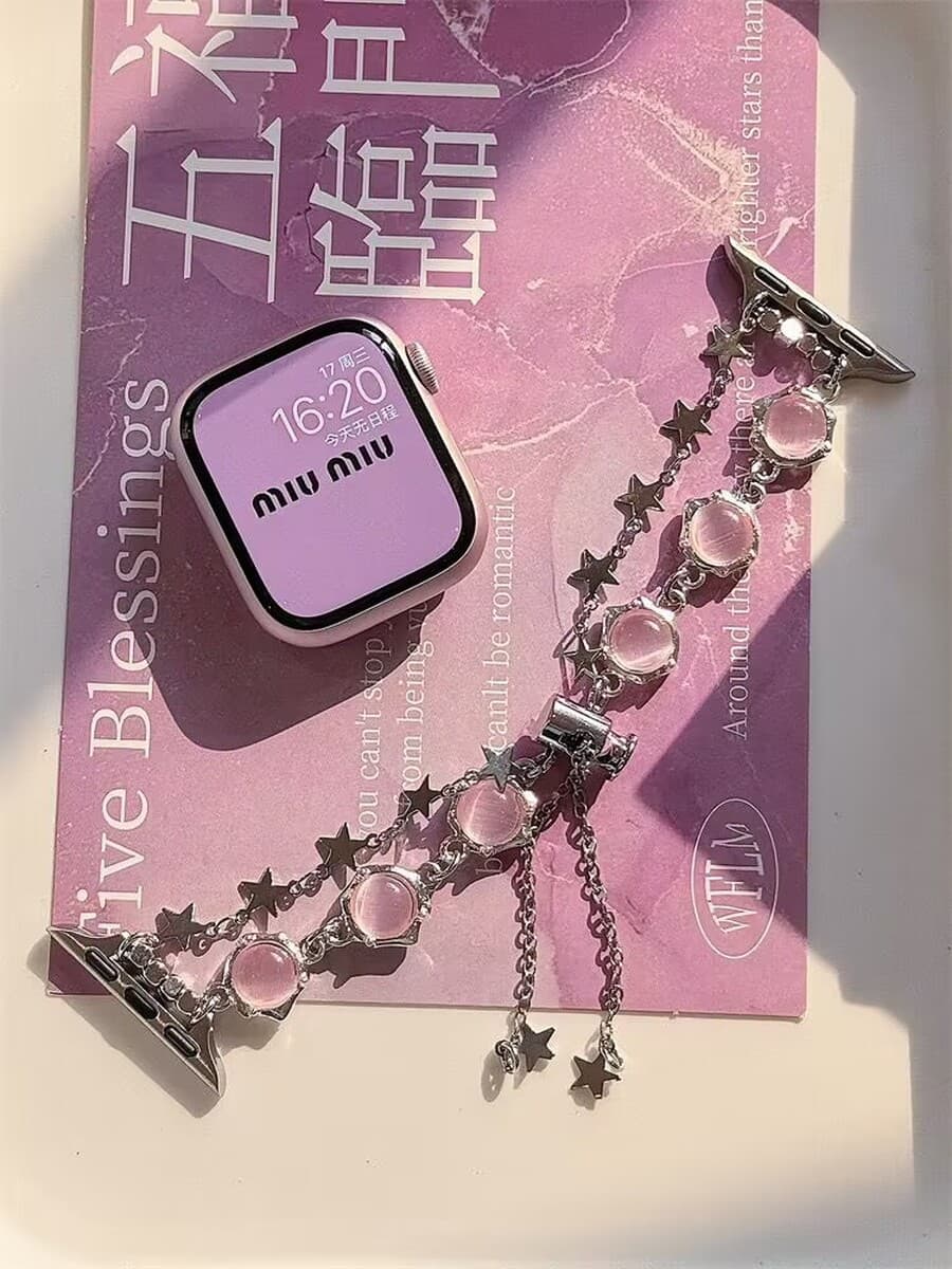 Звезды кошачий глаз браслет браслет подходит для Apple Apple часы браслет iwatch56789SE смарт-ремешок