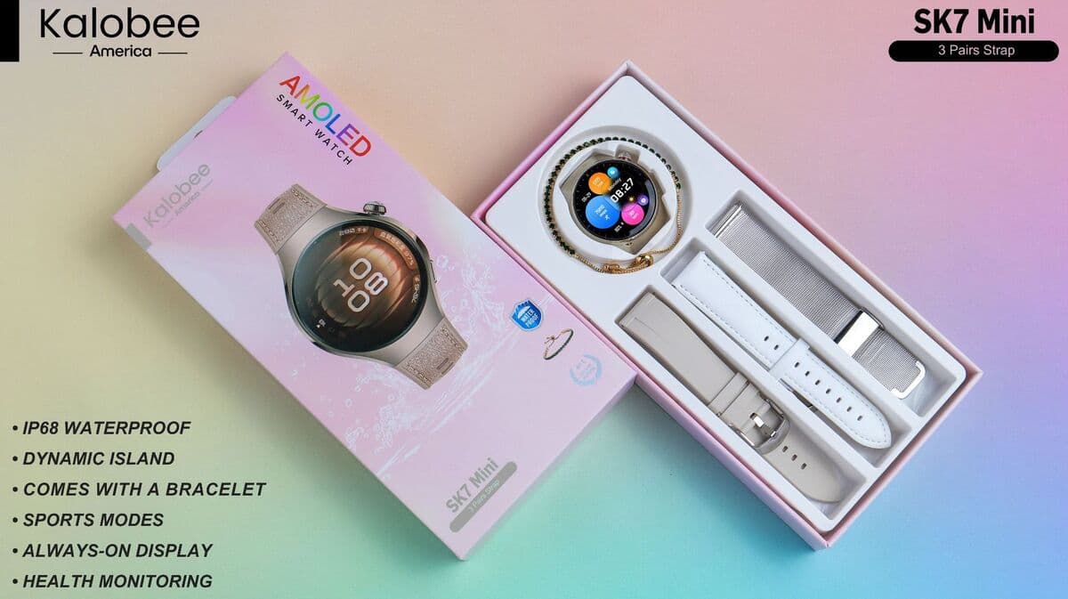 Новые трансграничные умные часы SK7Mini с изогнутым экраном, женские три ремешка + браслет, шагомер, спортивный...