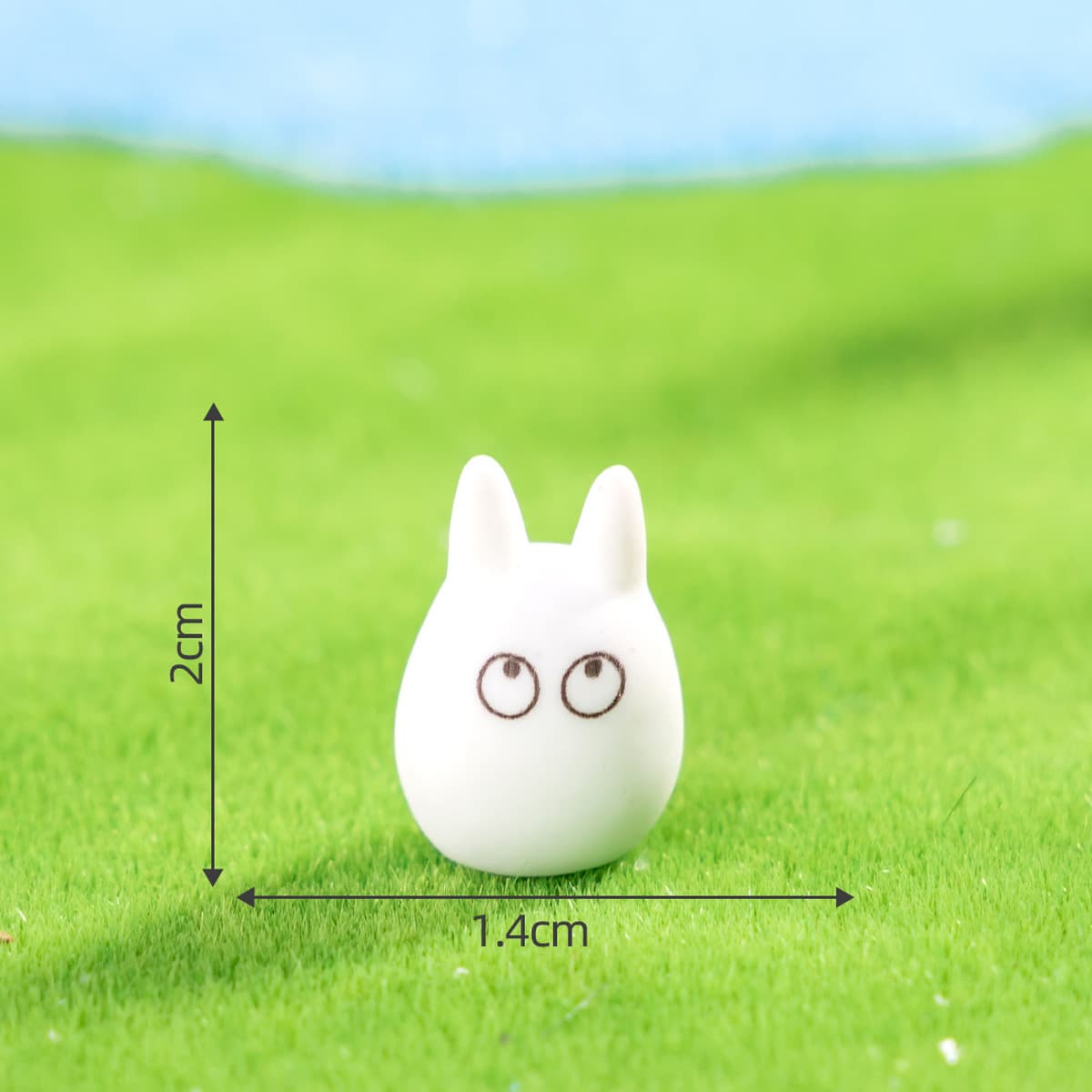 Миниатюрная фигурка Тоторо в стиле мультфильма, милый декоративный элемент, аксессуар для рукоделия, украшение из смолы для...