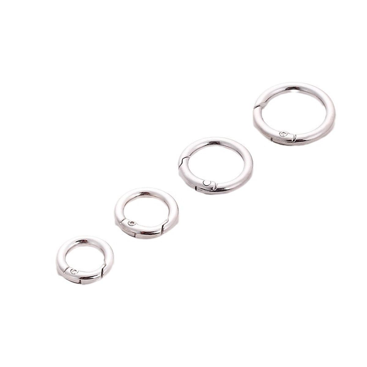 Цинковый сплав пружинного кольца спот открывное кольцо гальваника брелок чехол для одежды Круглые застежки ювелирные...