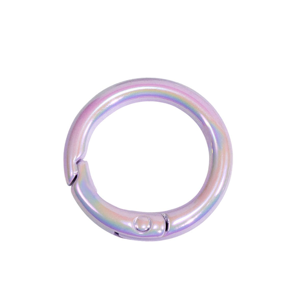 Цветная пружинная Пряжка УФ-покрытие кольцо Открытое кольцо пружинное кольцо брелок DIY аксессуары сплав соединительное...