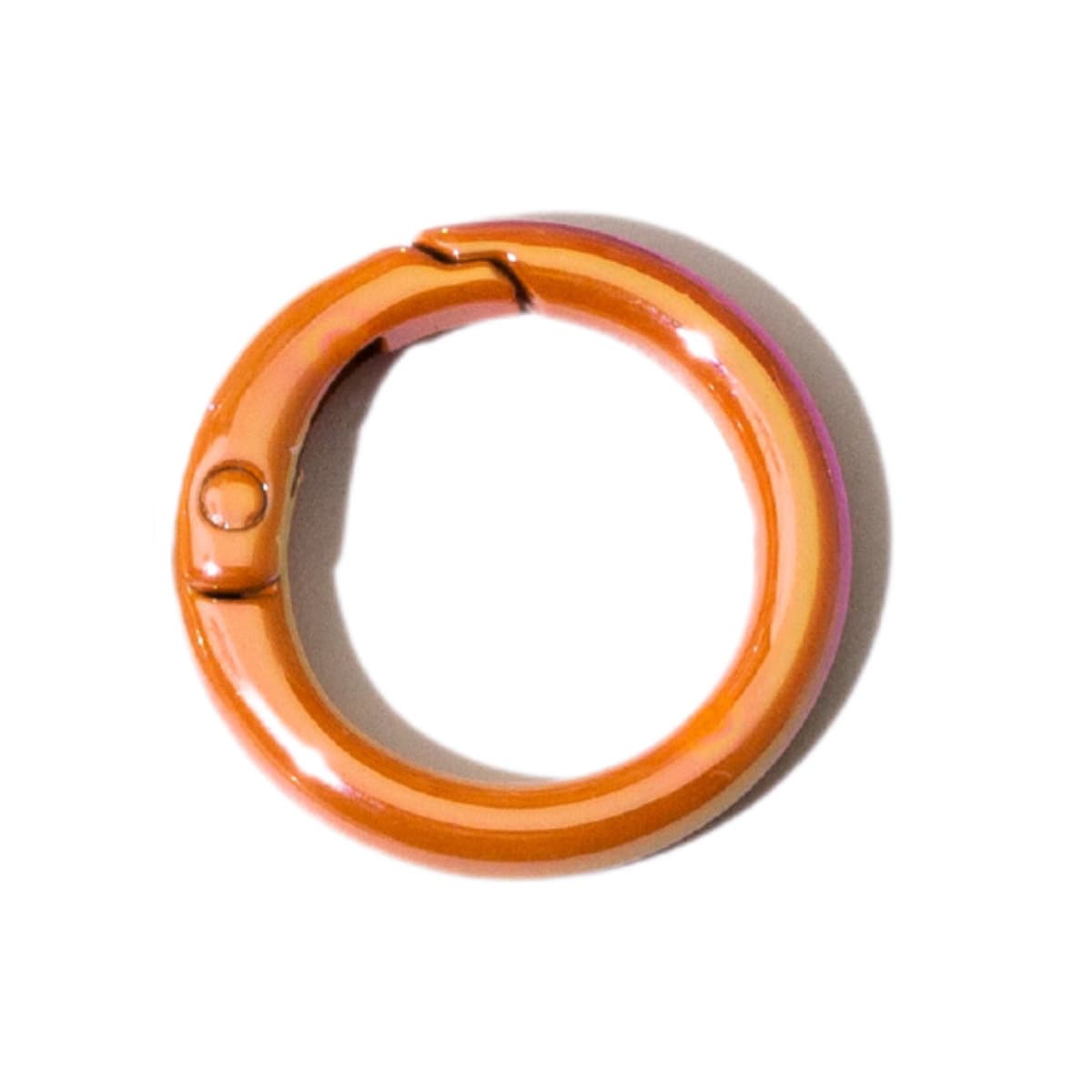 Цветная пружинная Пряжка УФ-покрытие кольцо Открытое кольцо пружинное кольцо брелок DIY аксессуары сплав соединительное...