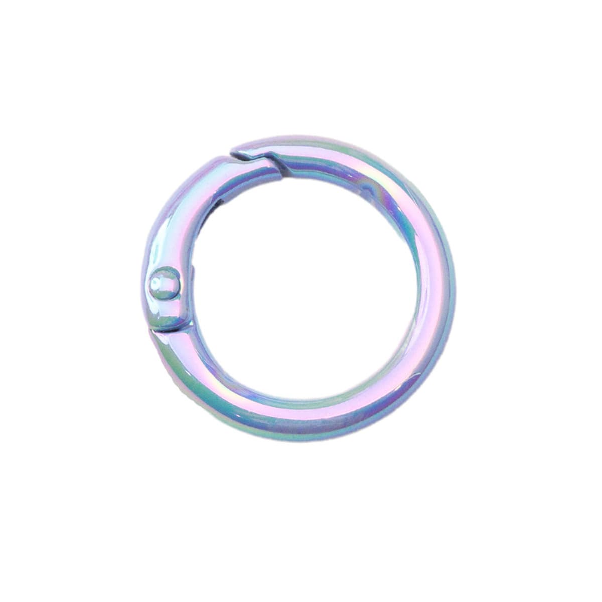 Цветная пружинная Пряжка УФ-покрытие кольцо Открытое кольцо пружинное кольцо брелок DIY аксессуары сплав соединительное...