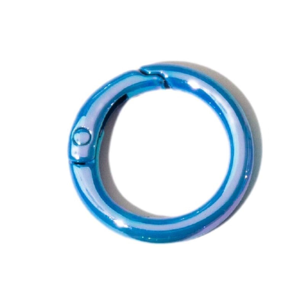 Цветная пружинная Пряжка УФ-покрытие кольцо Открытое кольцо пружинное кольцо брелок DIY аксессуары сплав соединительное...