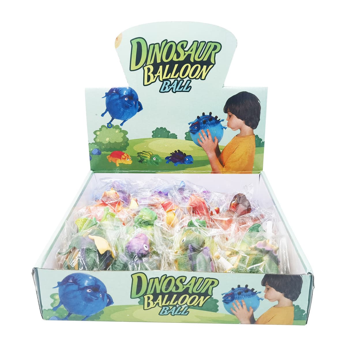 TPR новая странная забава целого человека, который дует в шары для волос динозавра