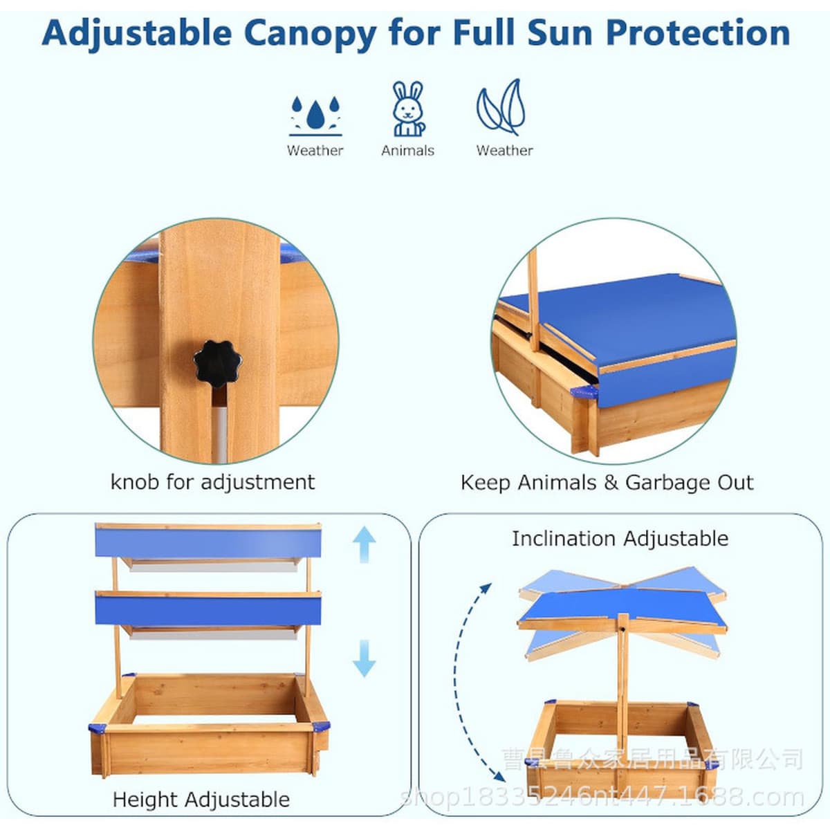 Трансграничные детские песочные игрушки песочница забор складной деревянный внешний торговый песочный бассейн