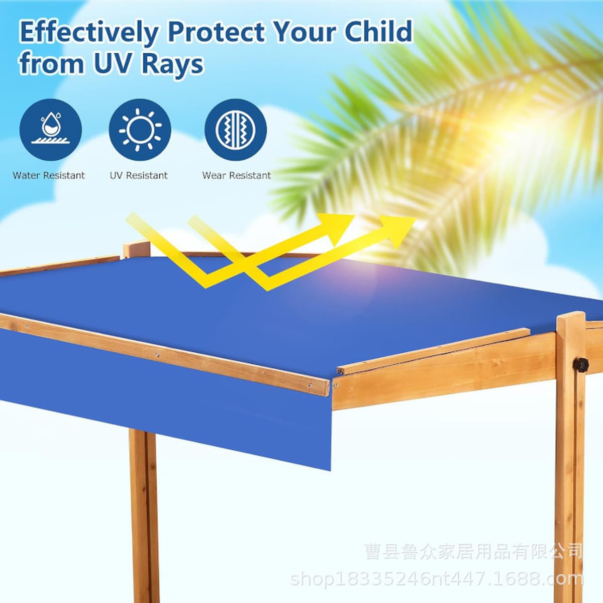 Трансграничные детские песочные игрушки песочница забор складной деревянный внешний торговый песочный бассейн