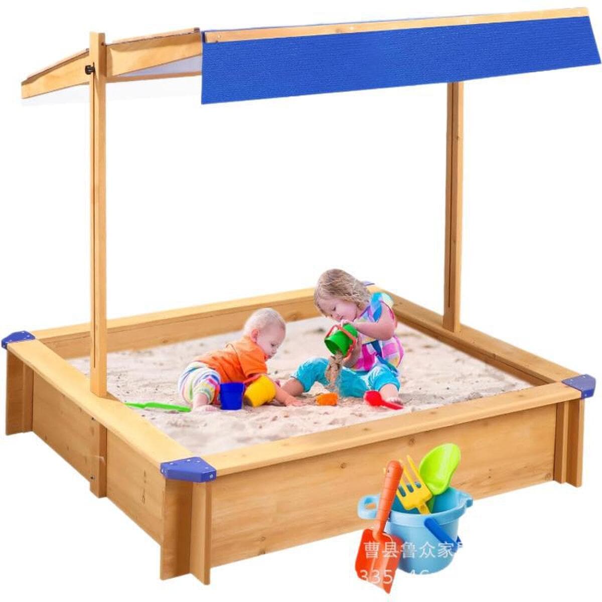 Трансграничные детские песочные игрушки песочница забор складной деревянный внешний торговый песочный бассейн