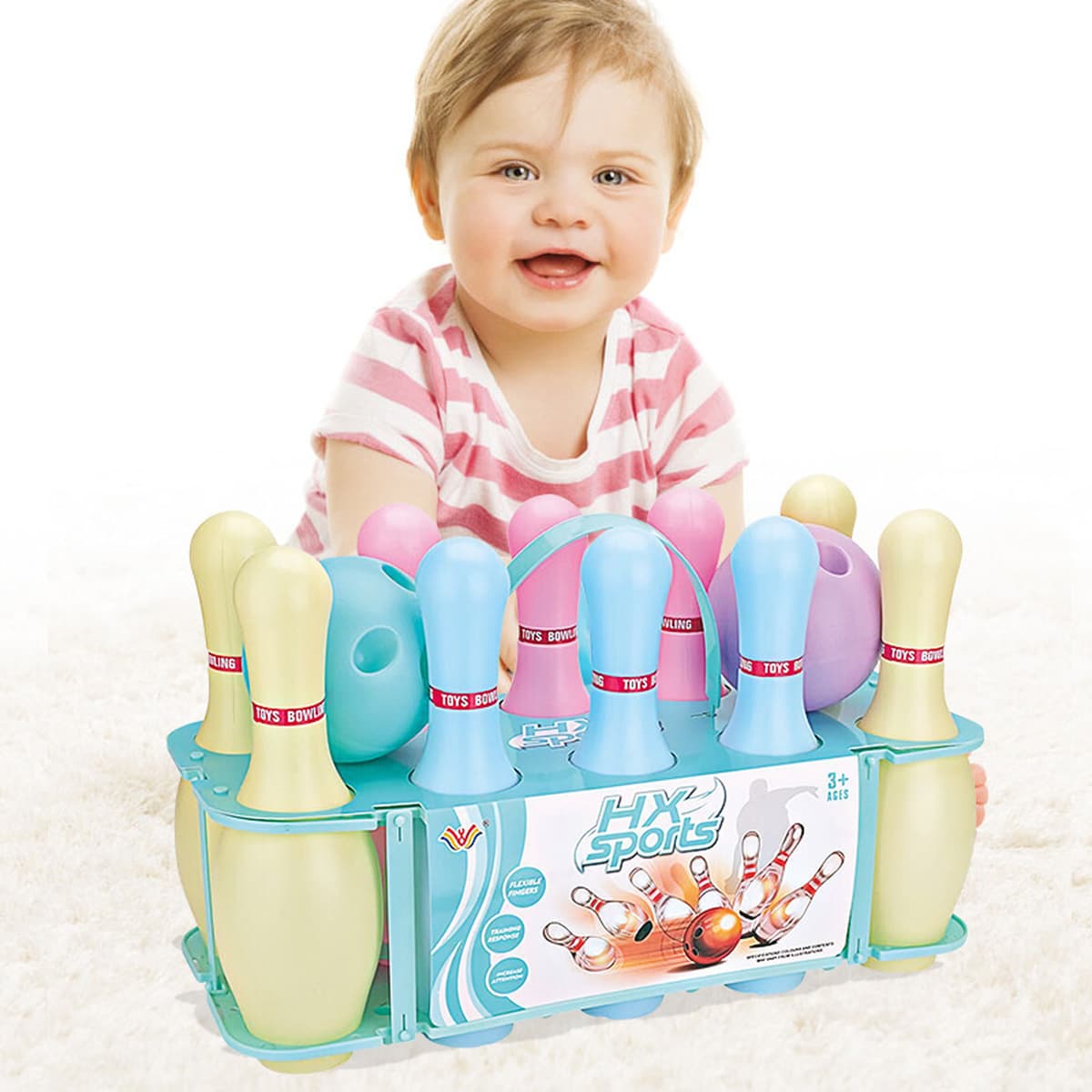 Трансграничный детский игрушечный костюм для боулинга Светящийся большой интерактивный отдых Спорт в помещении Детский сад...
