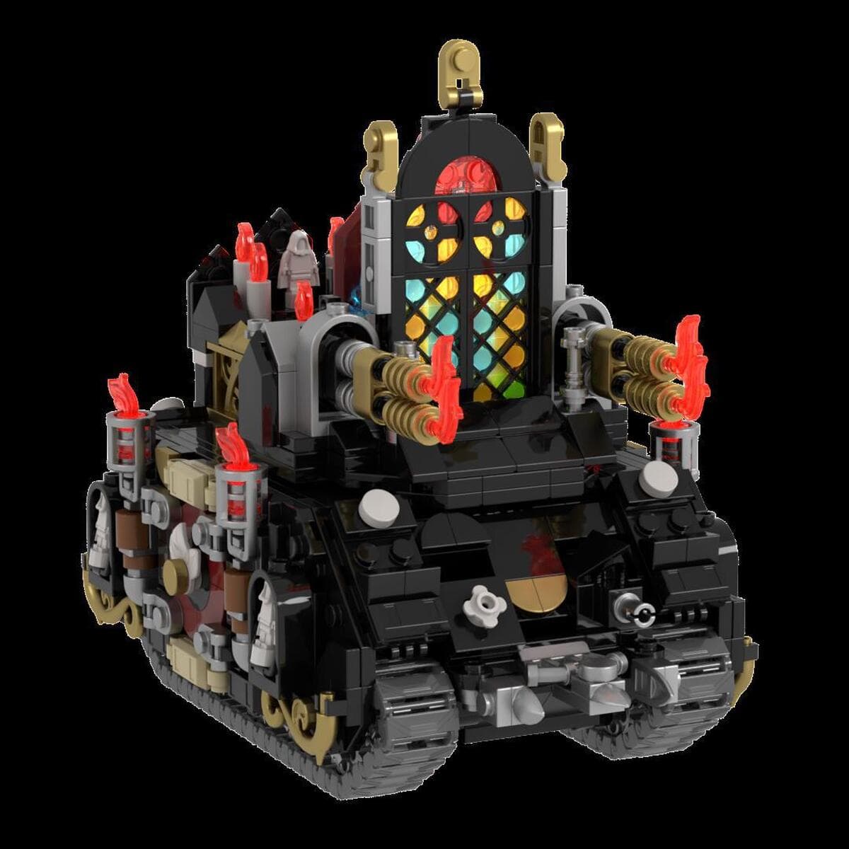 Высокие кирпичные детали moc Warhammer 40k, автомобиль Sacrifice, бронетранспортер, штурмовая бутилированная вода, детские...