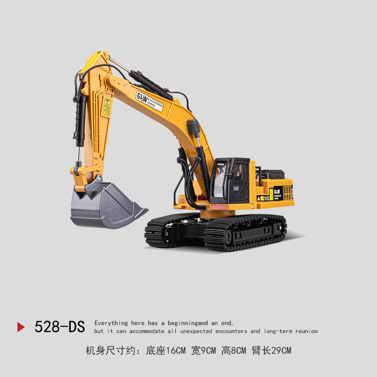 Детская игрушечная машинка из сплава, имитация большого экскаватора, модель самосвала, игрушка-транспорт для мальчиков,...
