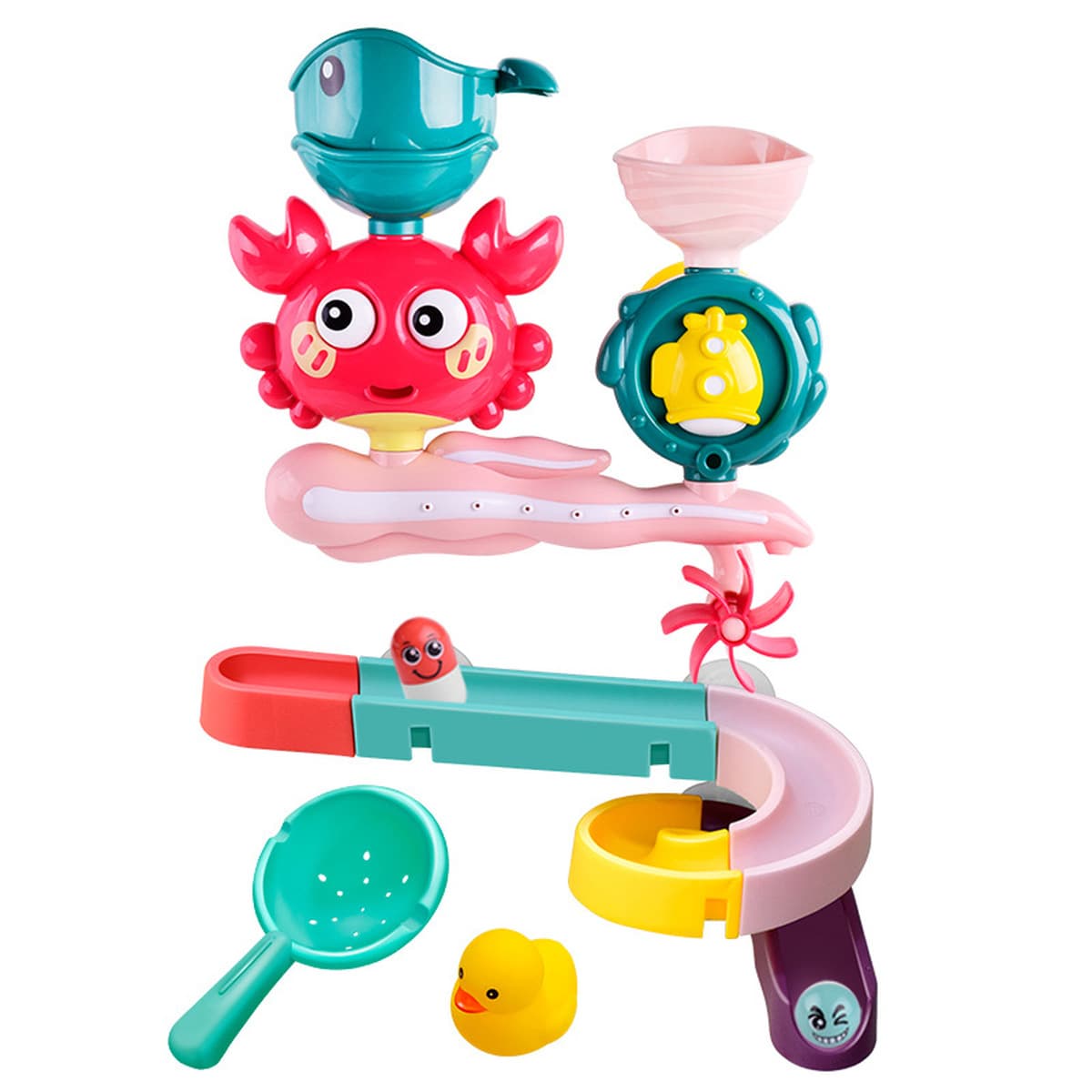 Детские развивающие водные игрушки для купания, набор для самостоятельной сборки, игрушки для ванной, игрушки для купания...