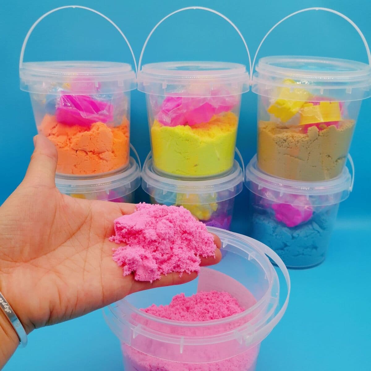 Завод прямой 500 г бочкообразные Детские космические игрушки песок сила цветной песок Марс волшебный динамический песок оптом