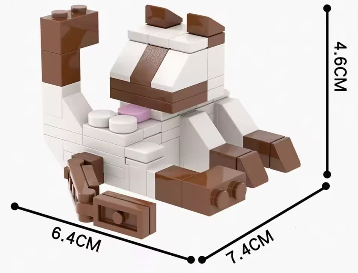 Конструктор «Коровка-кошка», игрушки-конструкторы для сборки, фигурки мелких животных, развивающие игрушки для мальчиков и...