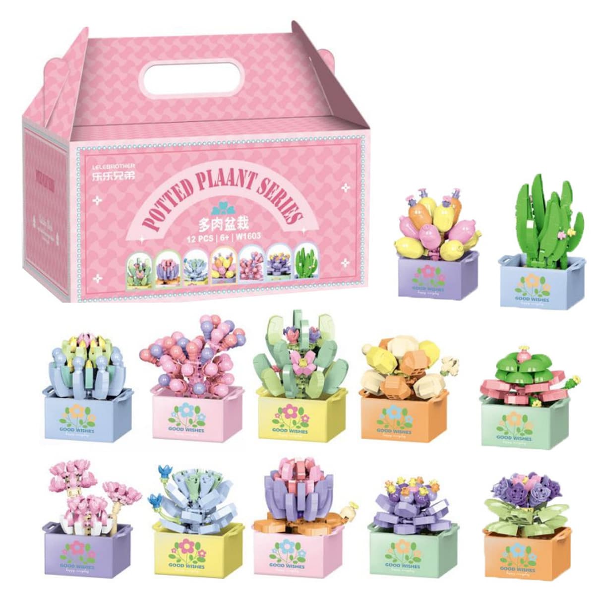 Совместимость с Lego вечный цветочный строительный блок с мясом