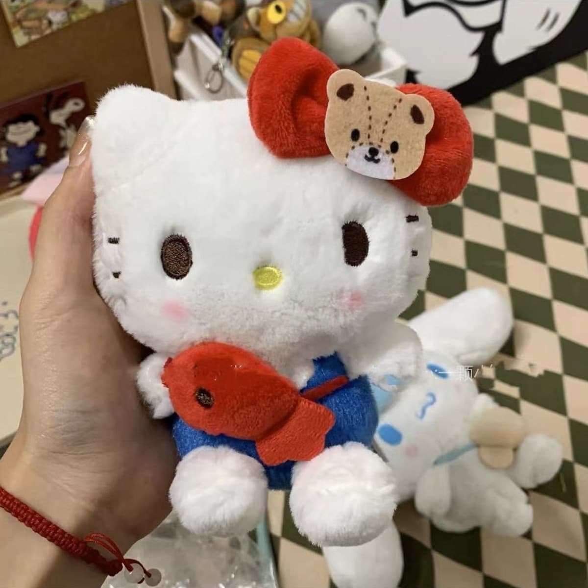 Любовь hellokitty кукла брелок подвеска подарочная сумка плюшевая милая кукла подвеска милая