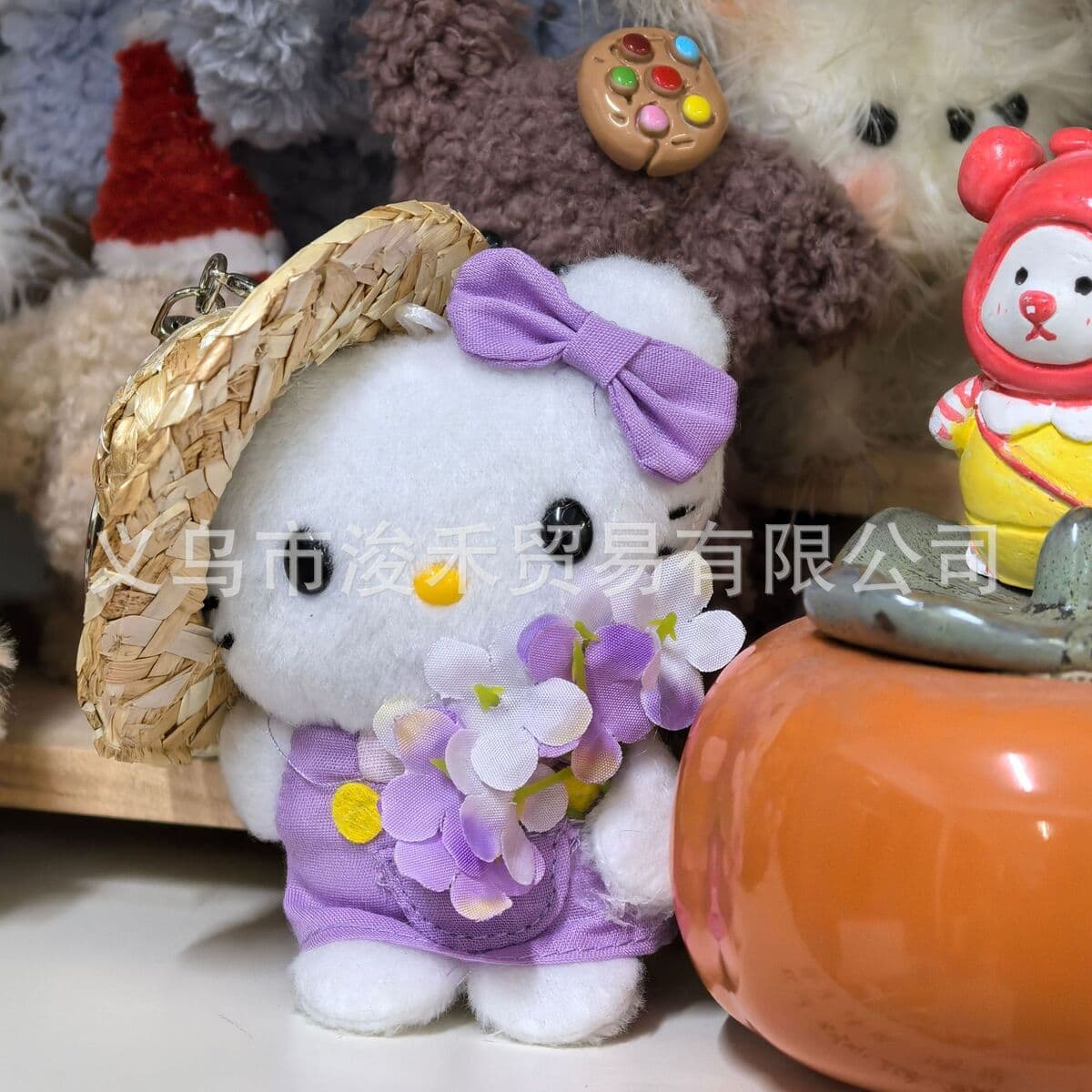 Любовь hellokitty кукла брелок подвеска подарочная сумка плюшевая милая кукла подвеска милая