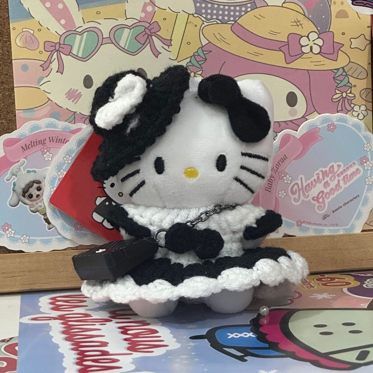 Любовь hellokitty кукла брелок подвеска подарочная сумка плюшевая милая кукла подвеска милая