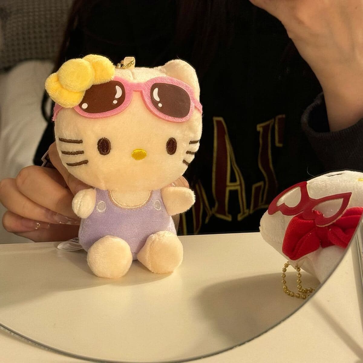 Милый мультфильм гавайский плавательный круг Kitty плюшевые куклы подвеска Ktcat школьная сумка подвеска брелок подарок