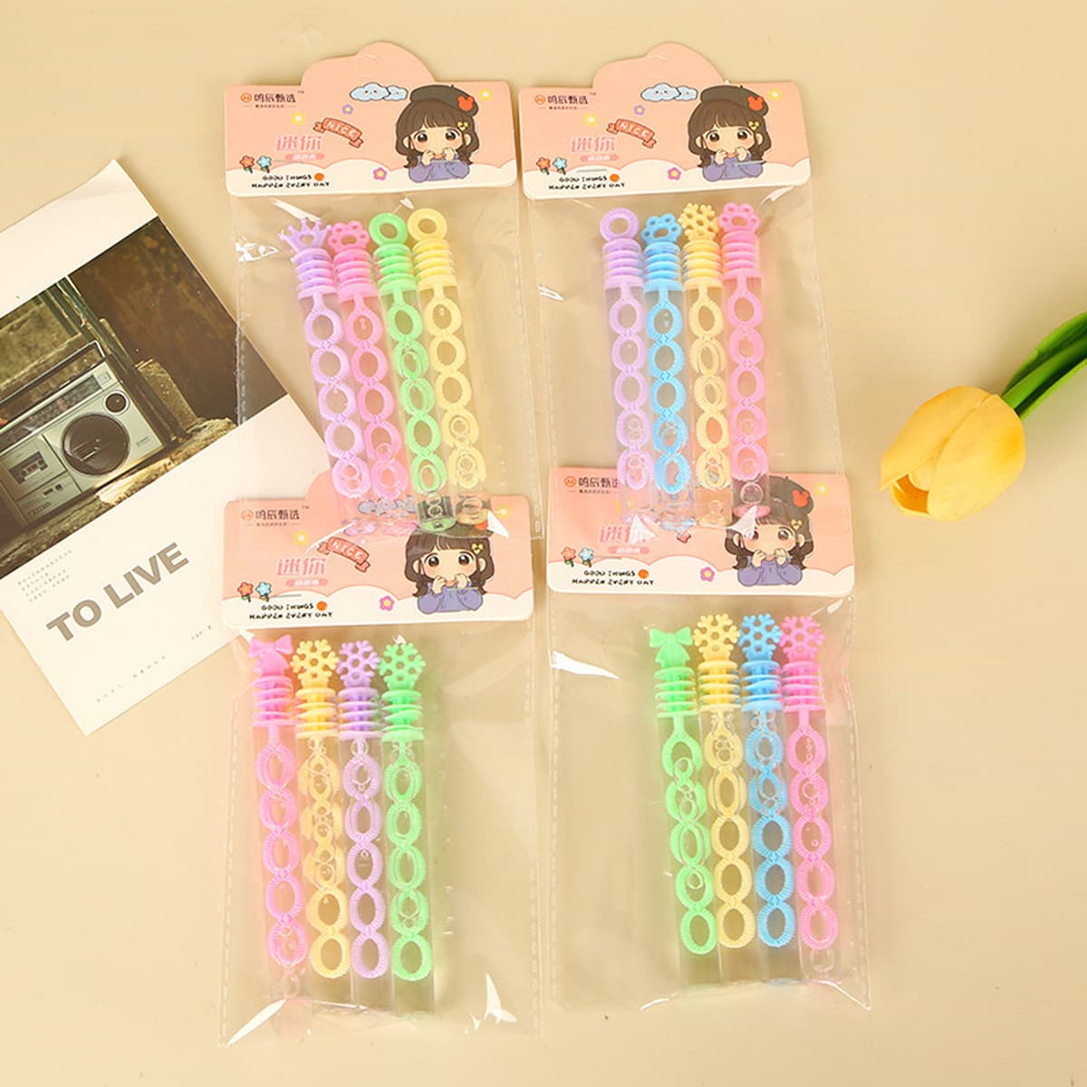 Хит продаж: оптовая поставка трансграничной продукции — трубочки для мыльных пузырей, мини-волшебные палочки для пузырей,...