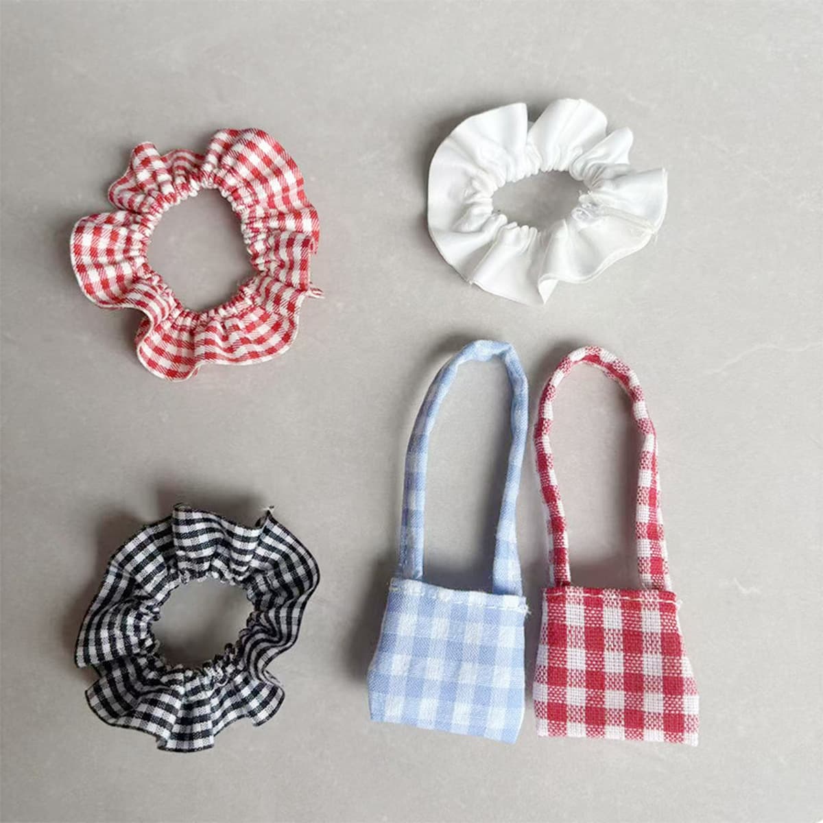 Милая мини-холщовая сумка, плюшевая кукла, клетчатая сумка, кукла West Highland, аксессуары для щенков, клетчатая юбка,...