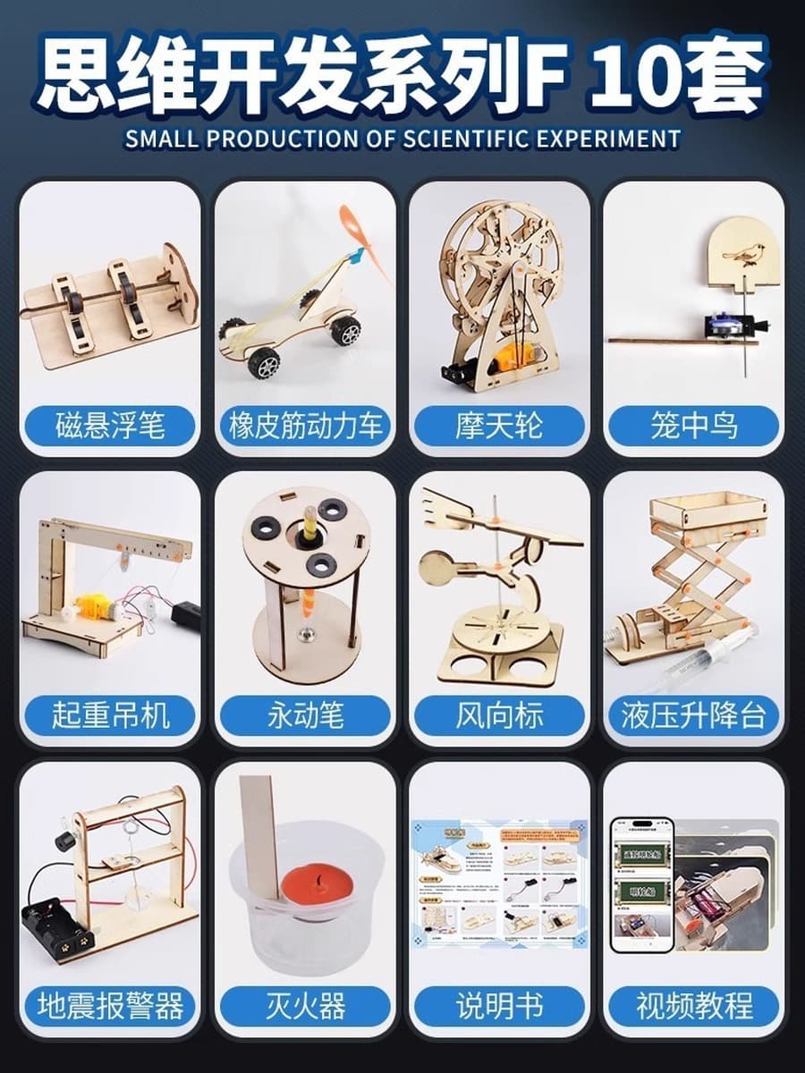 Научный экспериментальный набор ручной генератор студенты технологии делают маленькие изобретения diy детские развивающие...