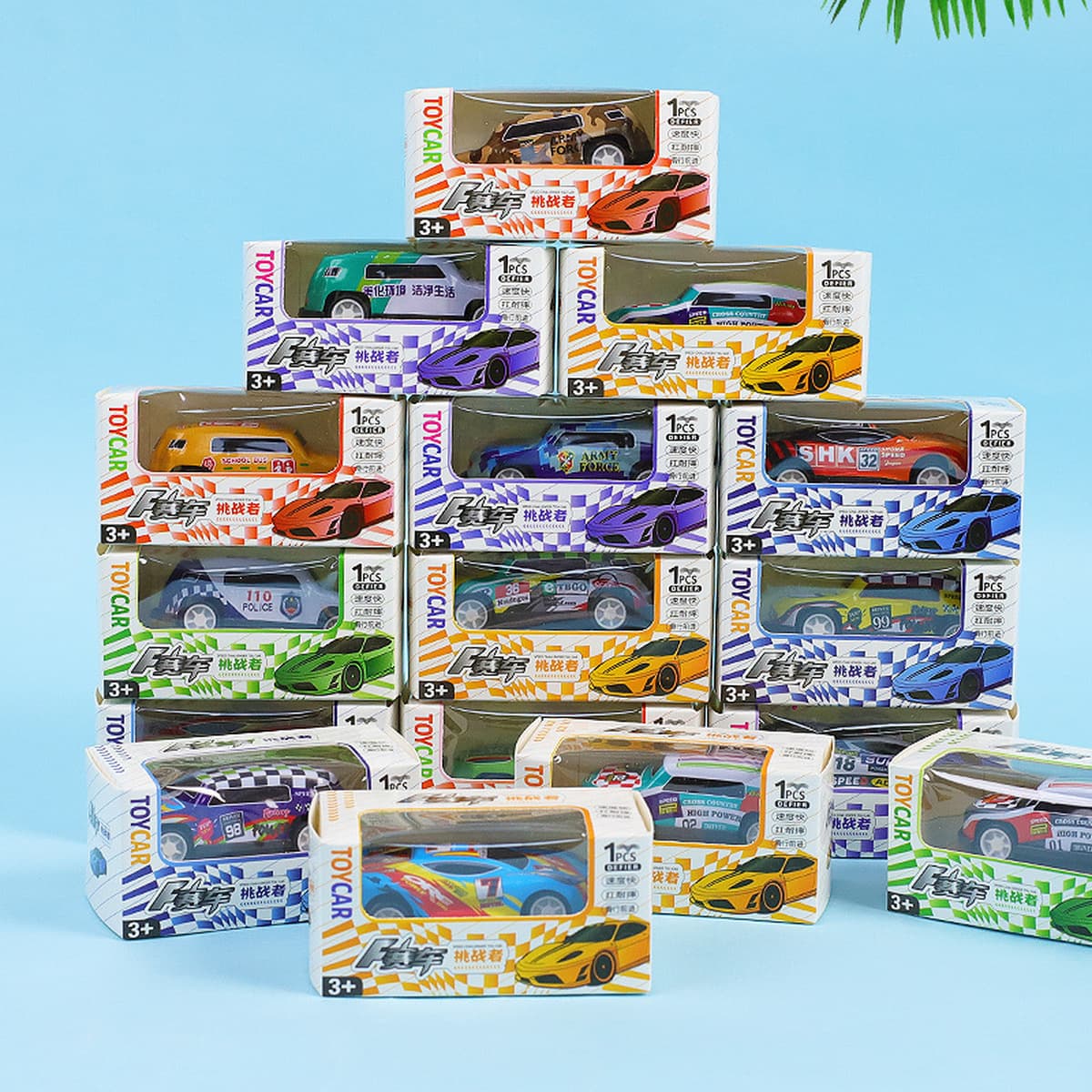 Металлическая тяговая машина детская головоломка в штучной коробке мини-гоночная модель детский сад маленький подарок...