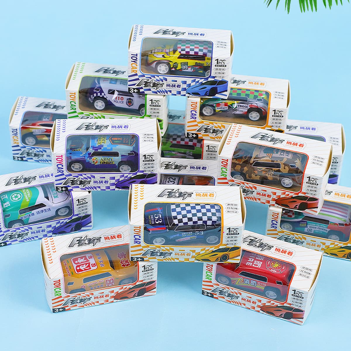 Металлическая тяговая машина детская головоломка в штучной коробке мини-гоночная модель детский сад маленький подарок...