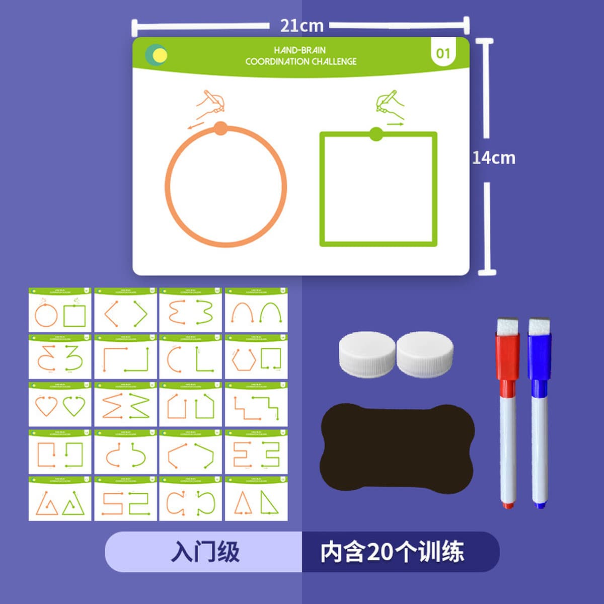 Развивающие игрушки для развития левого и правого мозга для маленьких детей, тренировка мышления всего мозга, концентрация,...