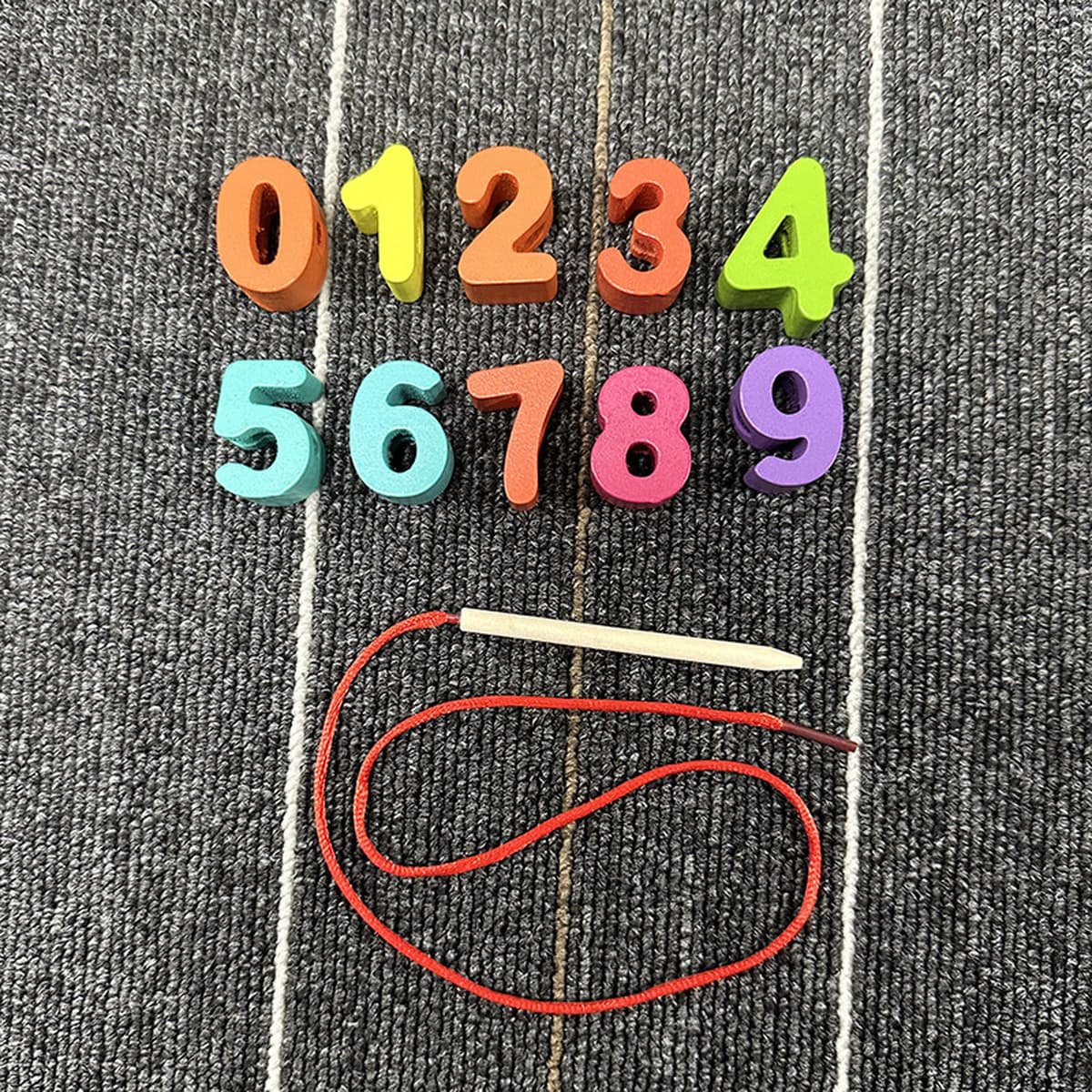 Детская деревянная головоломка из бисера с большими частицами строительных блоков игрушка животное фрукты через веревку из...