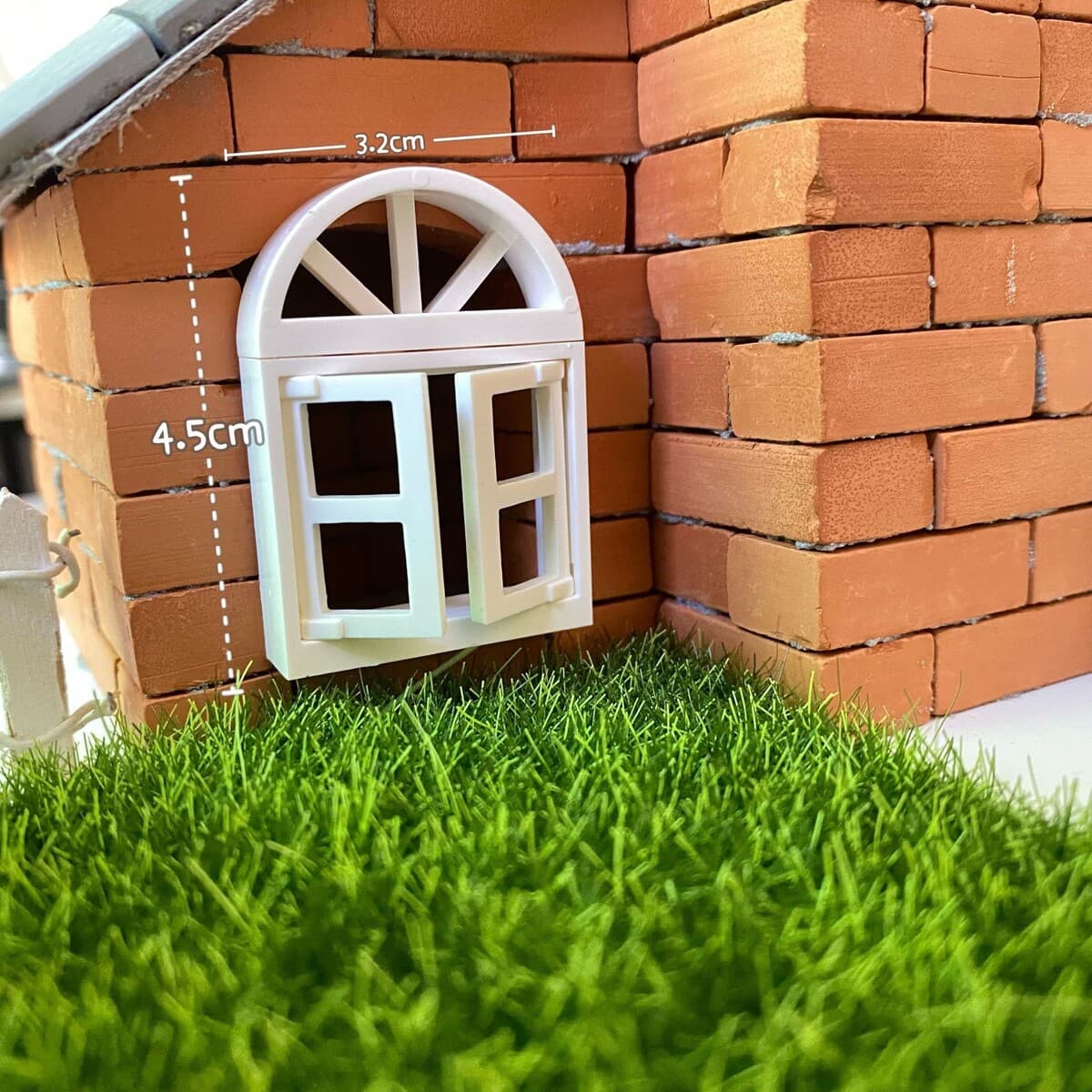 Мини-модель двери и окна маленький кукольный домик Мейсона DIY коттедж подвижное открытие и закрытие миниатюрной двери