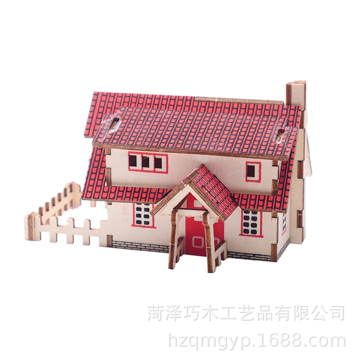 Деревянный 3D стерео пазл, детский развивающий строительный пазл, модель «сделай сам», собранный вручную, маленький домик,...