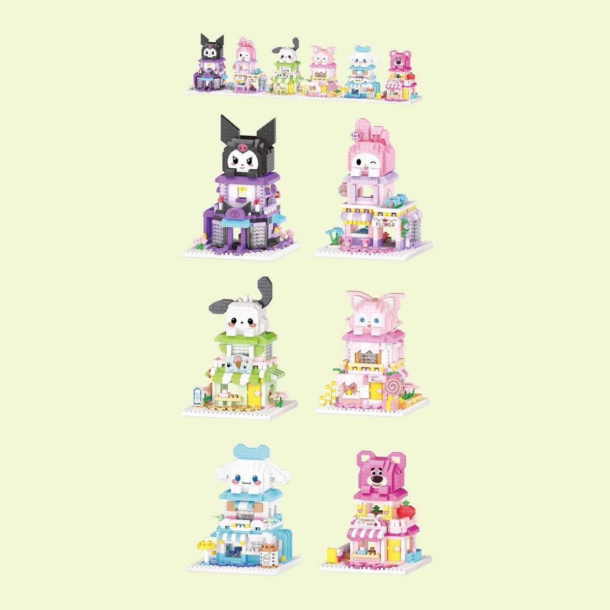 Маленькие частицы Street View строительные блоки, совместимые с LEGO City Архитектурная модель Детская головоломка,...