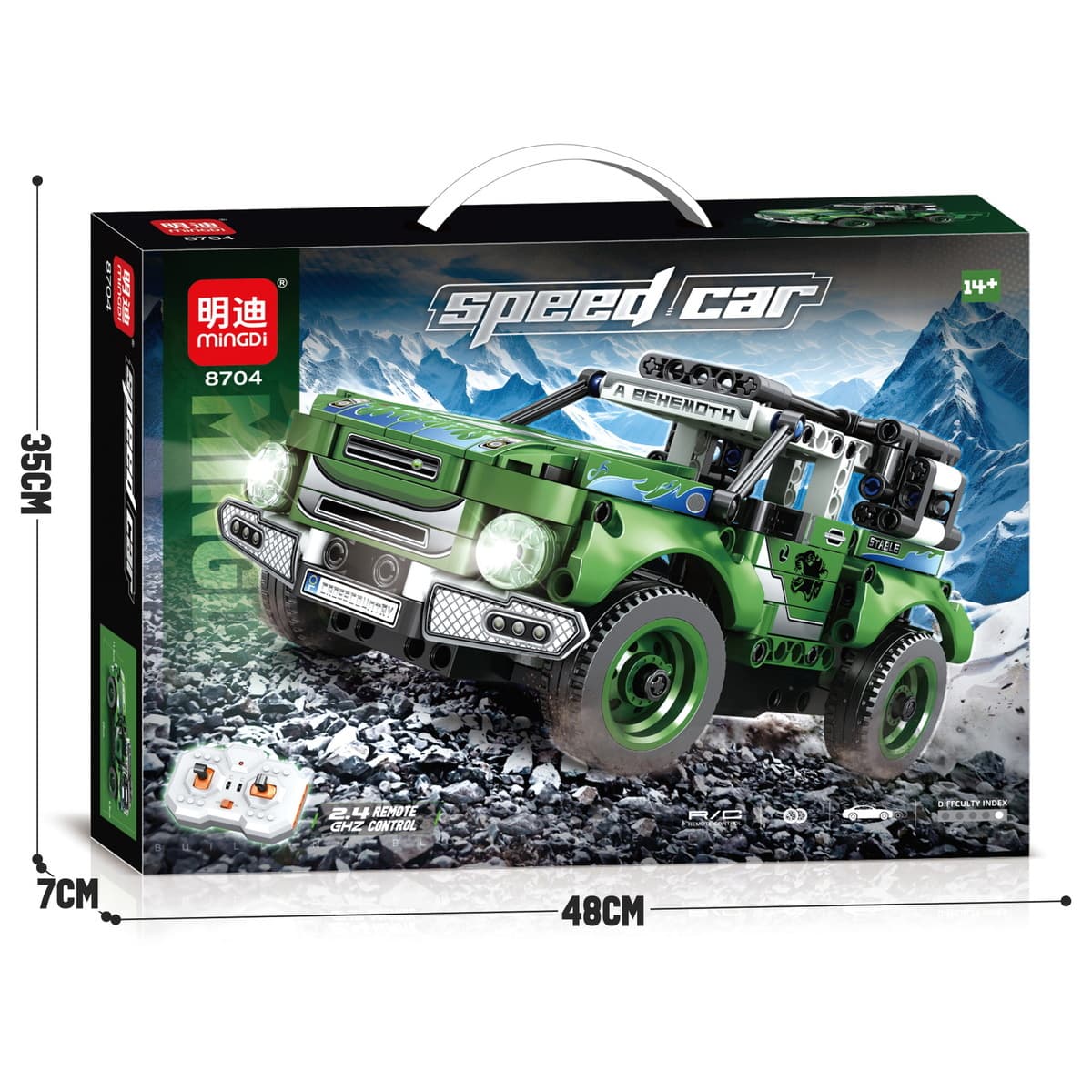 1:24 Mindi 2.4G технология дистанционного управления гоночный автомобиль совместим с Lego гранулированный набор строительных...