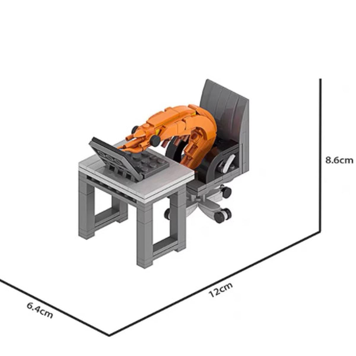 Не друг, строительный блок, креветка, MOC, орнамент, обучающая сборка, игрушка, интернет-знаменитость, горячий тренд,...