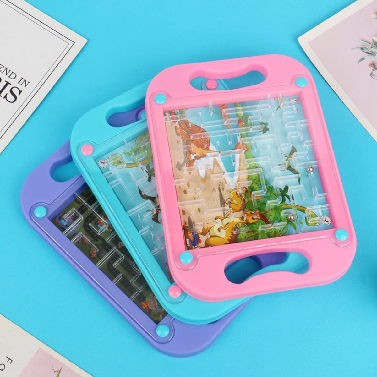 Балансировка бисера игровой доски для детей раннего образования головоломки пальмовой шарик тренировки концентрации...