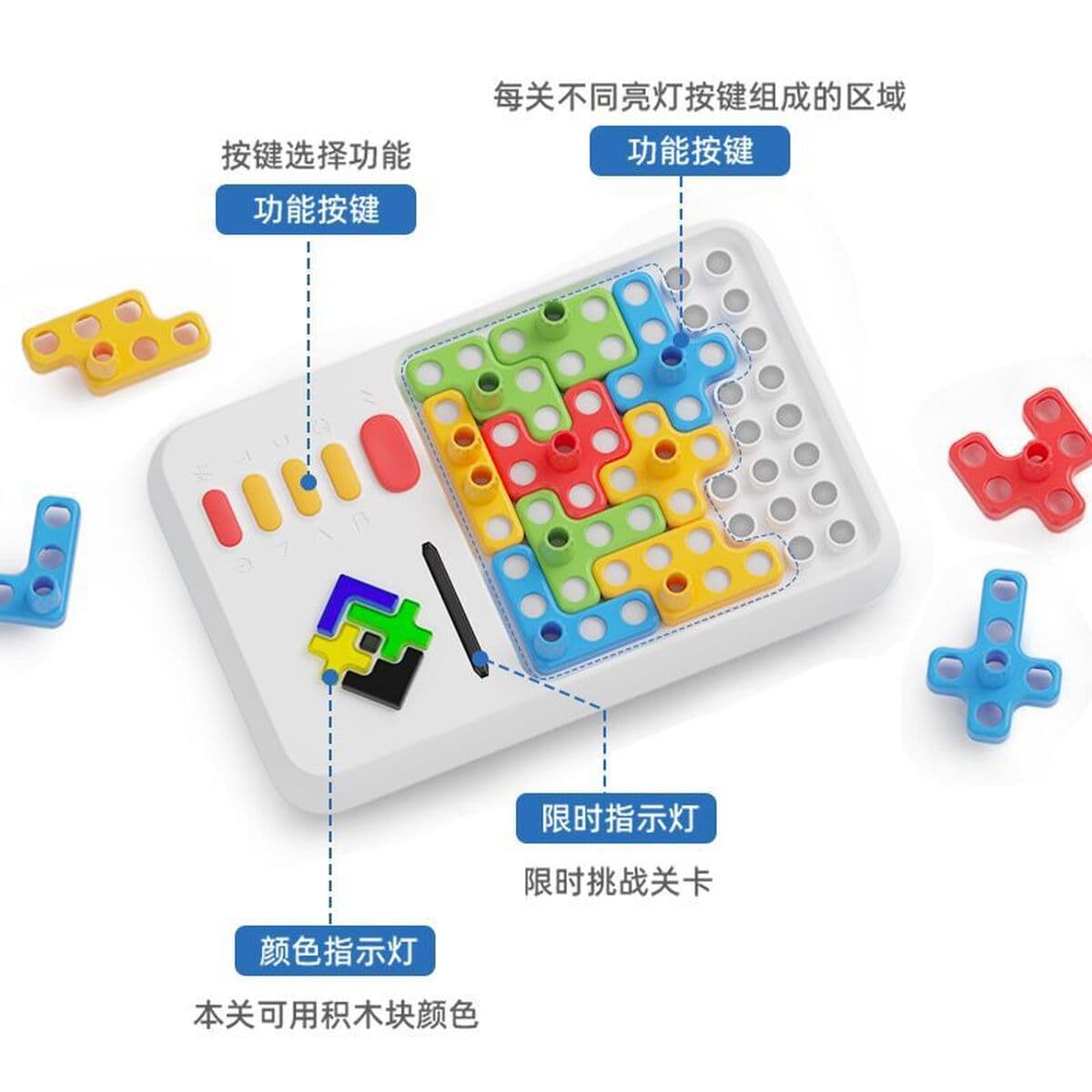 Развивающие игрушки-головоломки из строительных блоков для детей, тренажер для развития логического мышления, игры для...