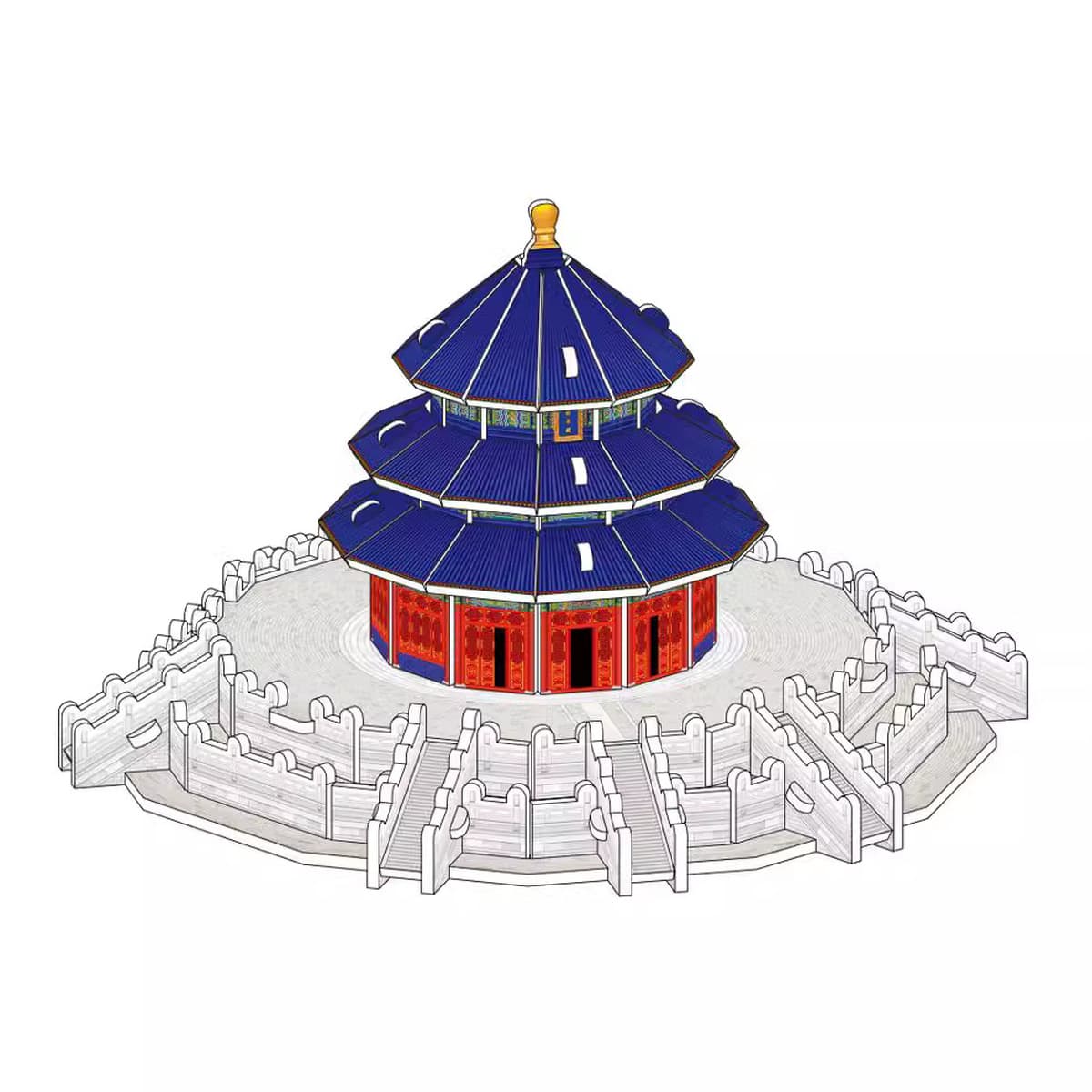 3D-пазл «Ворота Тяньаньмэнь», игрушка для творчества в классе, подарок на День независимости, развивающий конструктор,...