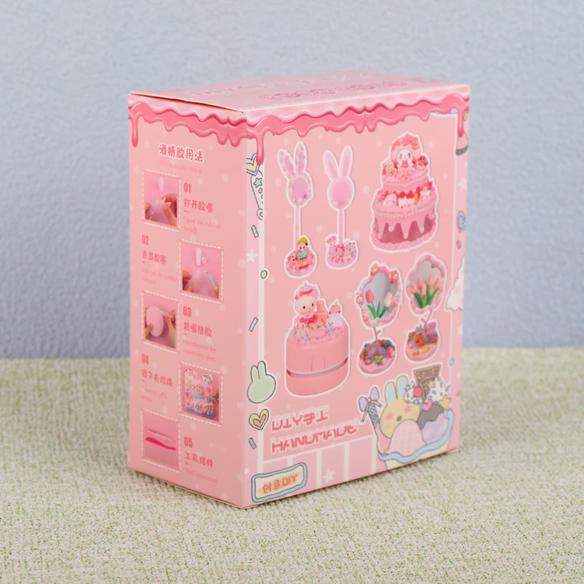 Крем-клей diy торт коробка для хранения детских украшений ручной работы