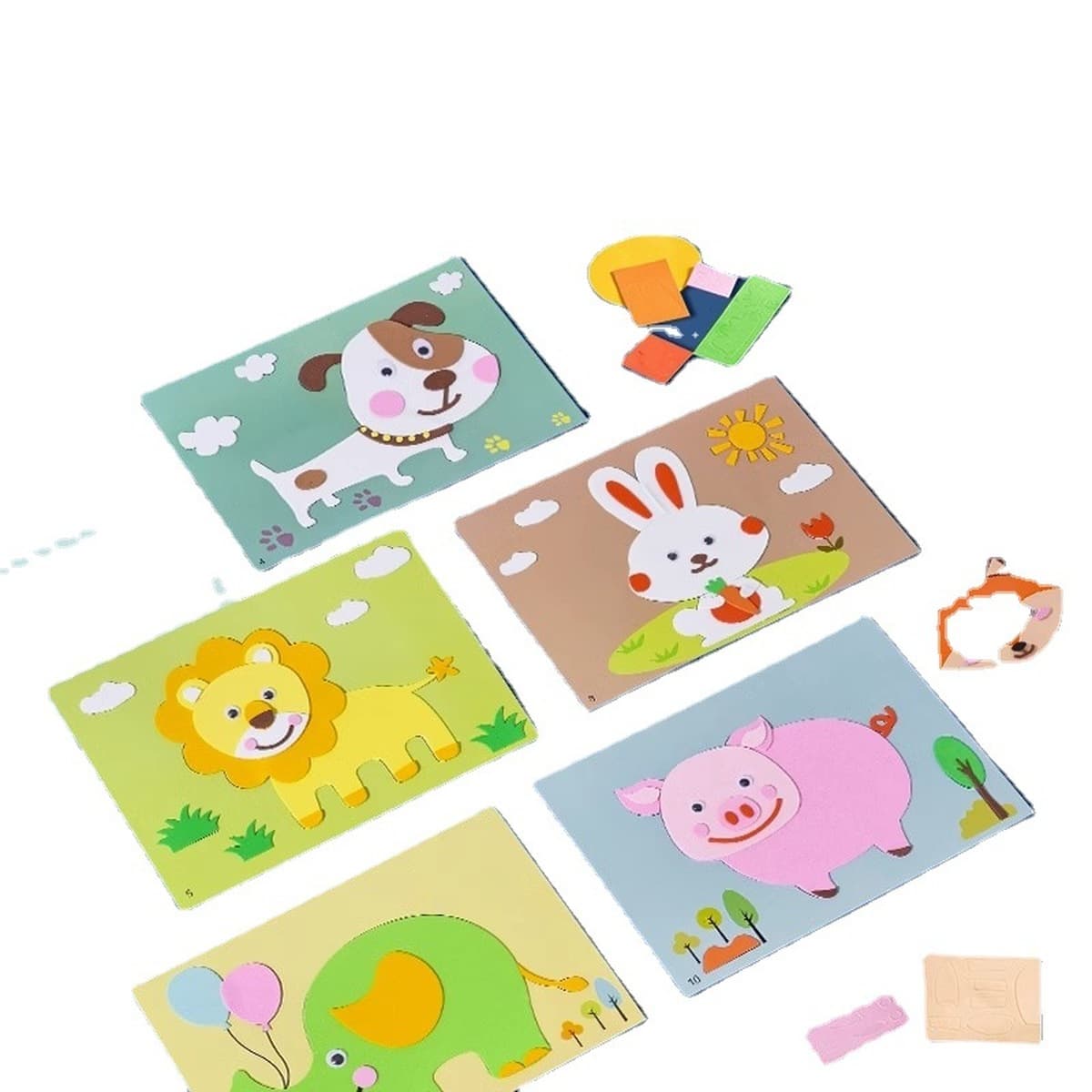 Набор для творчества: 3D-наклейки из ЭВА для детей, развивающий материал для создания стикеров своими руками, игрушка для...