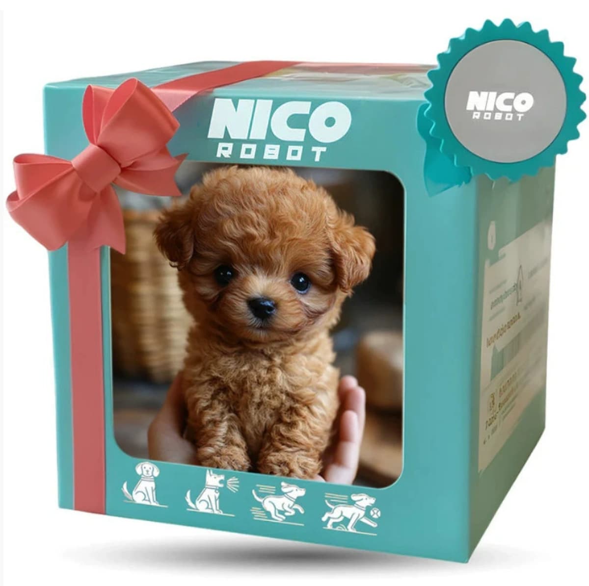 Трансграничные горячие продажи My Realistic Robot Puppy Мой робот-собака короткая плюшевая кукла