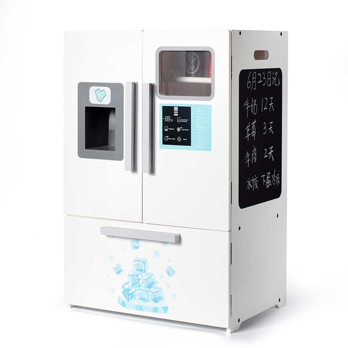 Детский детский дом деревянный симулятор трехдверный холодильник большой кукольный дом девочка мальчик хранения бытовой...