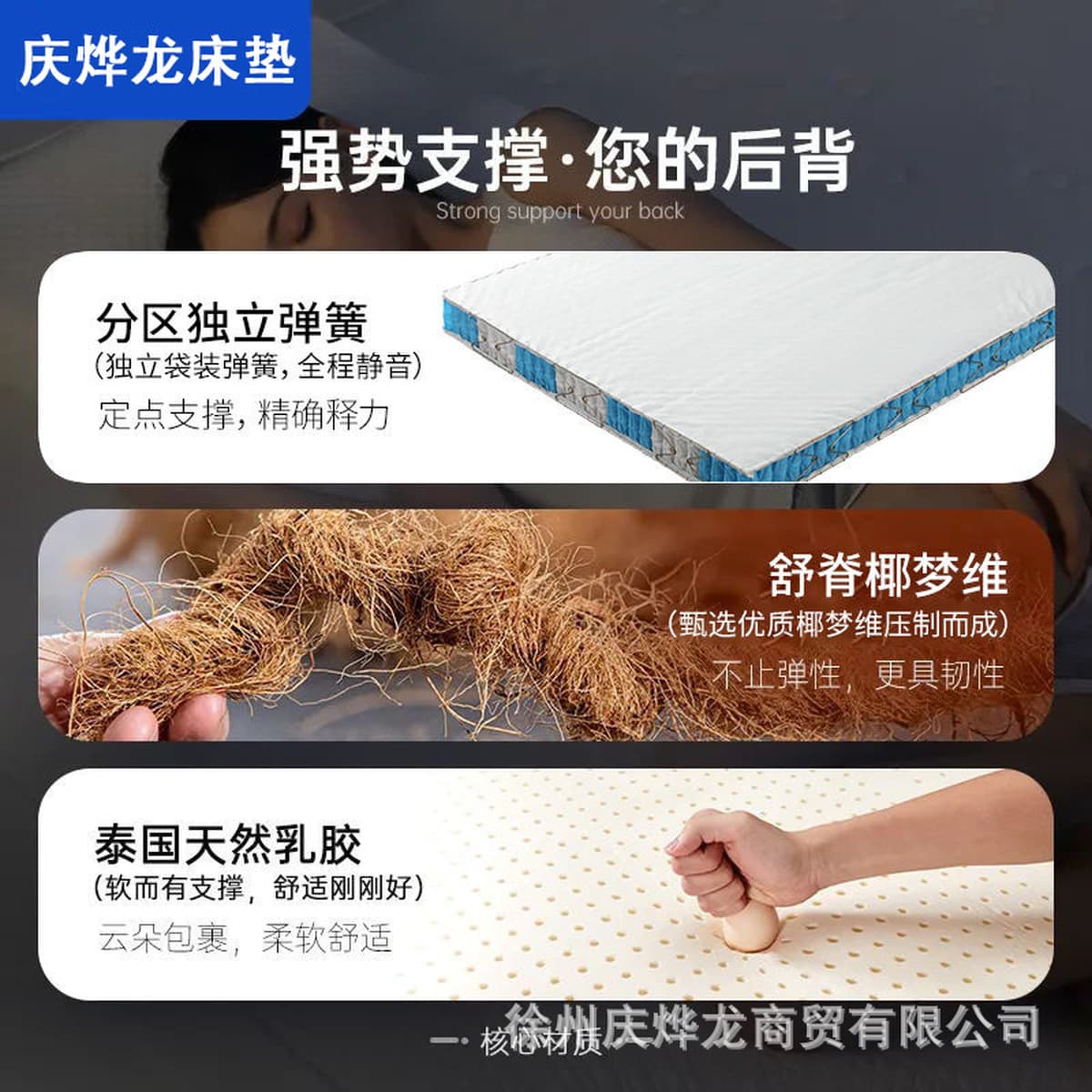 Съемный многофункциональный матрас для спринг-роллов, латексная пена с эффектом памяти, независимая пружина, матрас Simmons,...