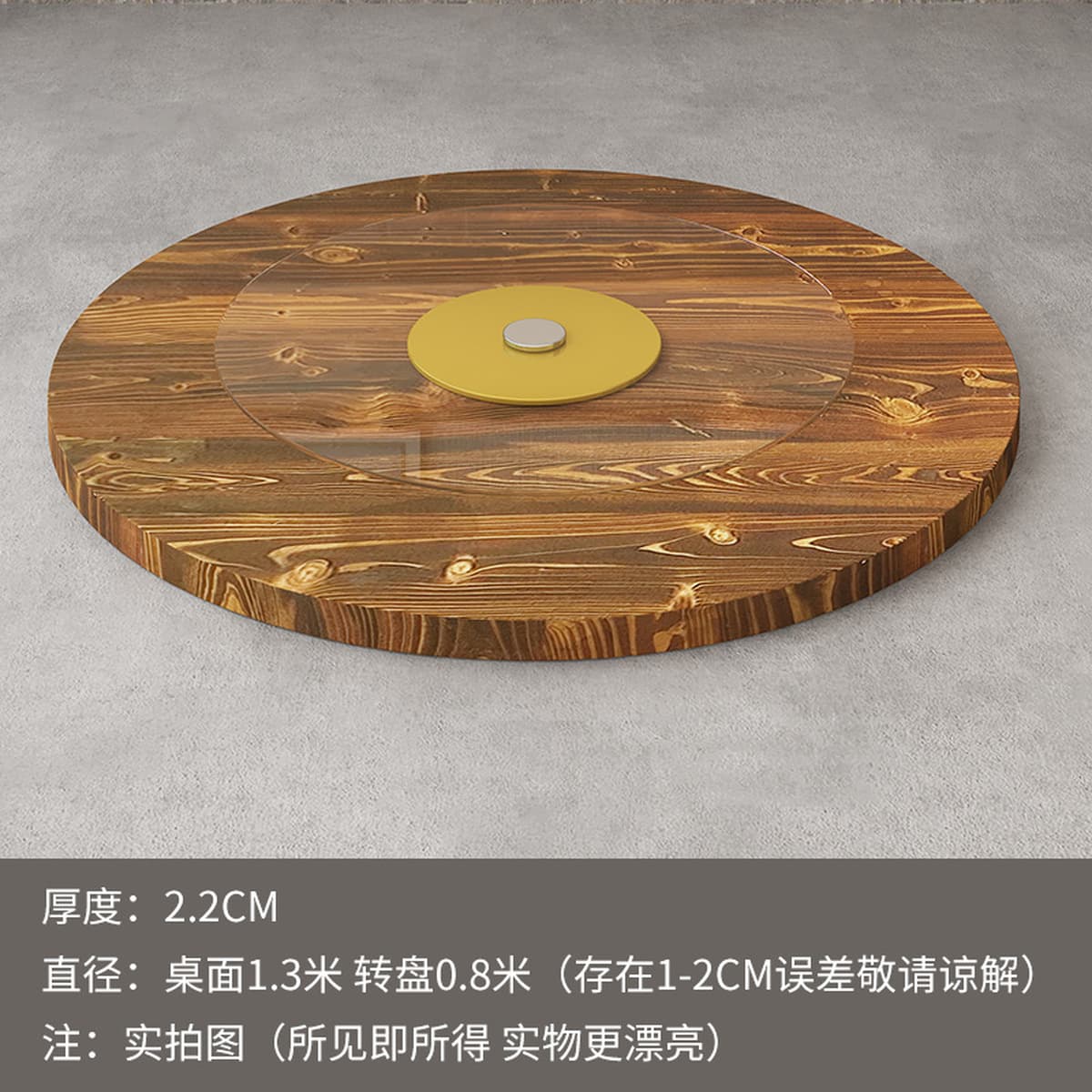 Круглый стол из цельного дерева утолщенный кедровый 1,2 м Домашний обед Деревянный стол Панель 1,1 м Складной обеденный стол...