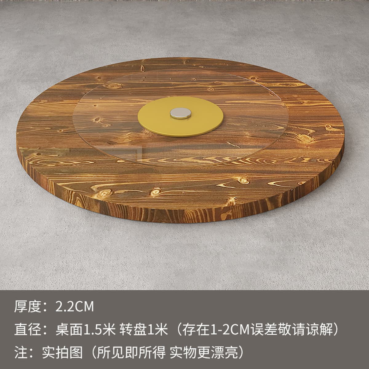 Круглый стол из цельного дерева утолщенный кедровый 1,2 м Домашний обед Деревянный стол Панель 1,1 м Складной обеденный стол...