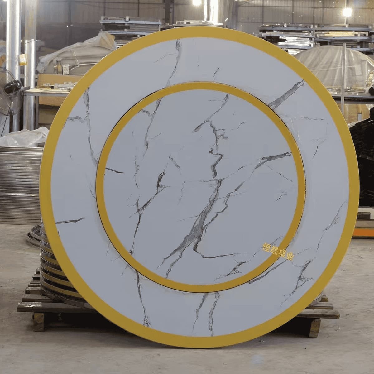 Полноцветный встроенный вращающийся круглый стол из нержавеющей стали для дома и гостиной, простой встраиваемый обеденный...