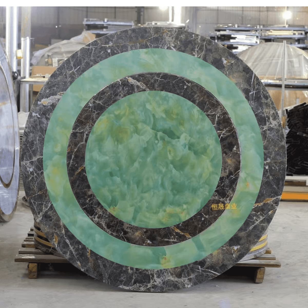 Полноцветный встроенный вращающийся круглый стол из нержавеющей стали для дома и гостиной, простой встраиваемый обеденный...